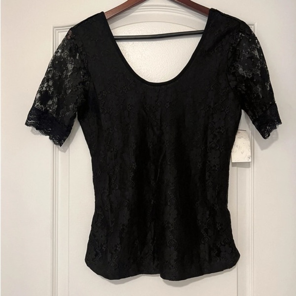 Elegant Black Lace Top